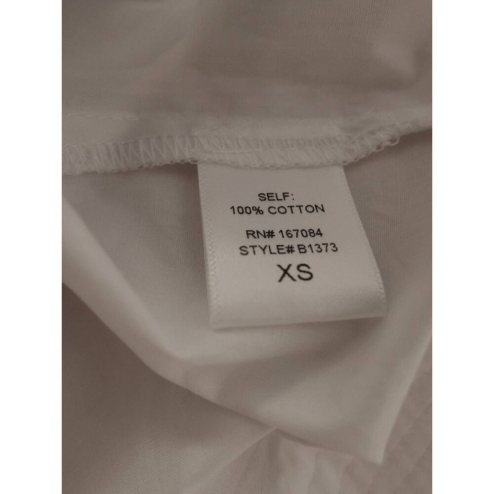 TUCKERNUCK White Trapunto Stitch Sofia Shirt Size XS - Picture 11 of 14